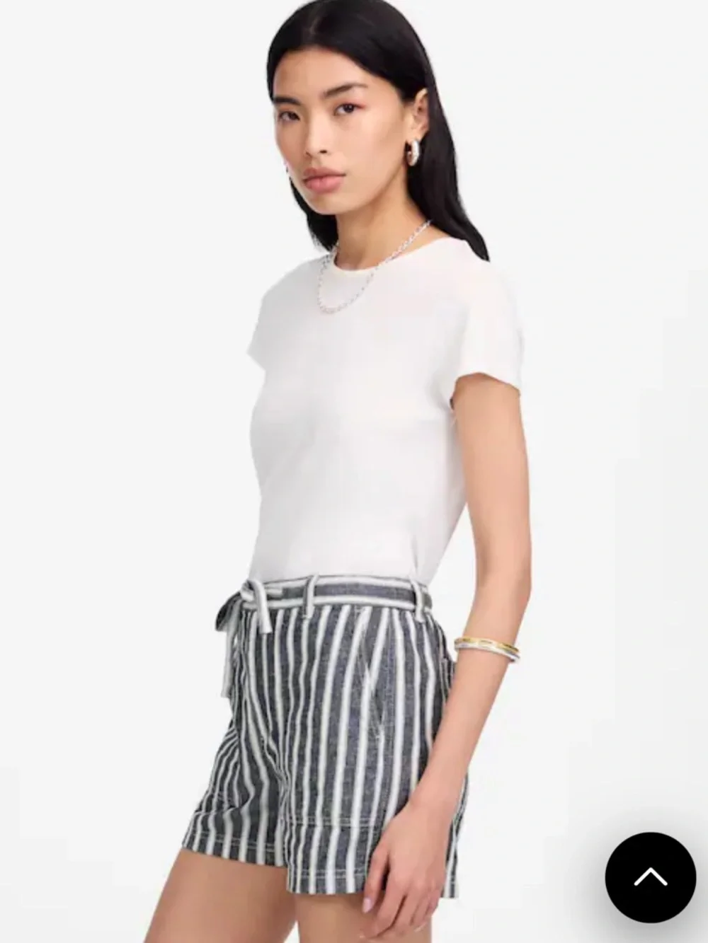 Madewell Pull-On Drawstring Shorts linen cotton nwot - Picture 3 of 11